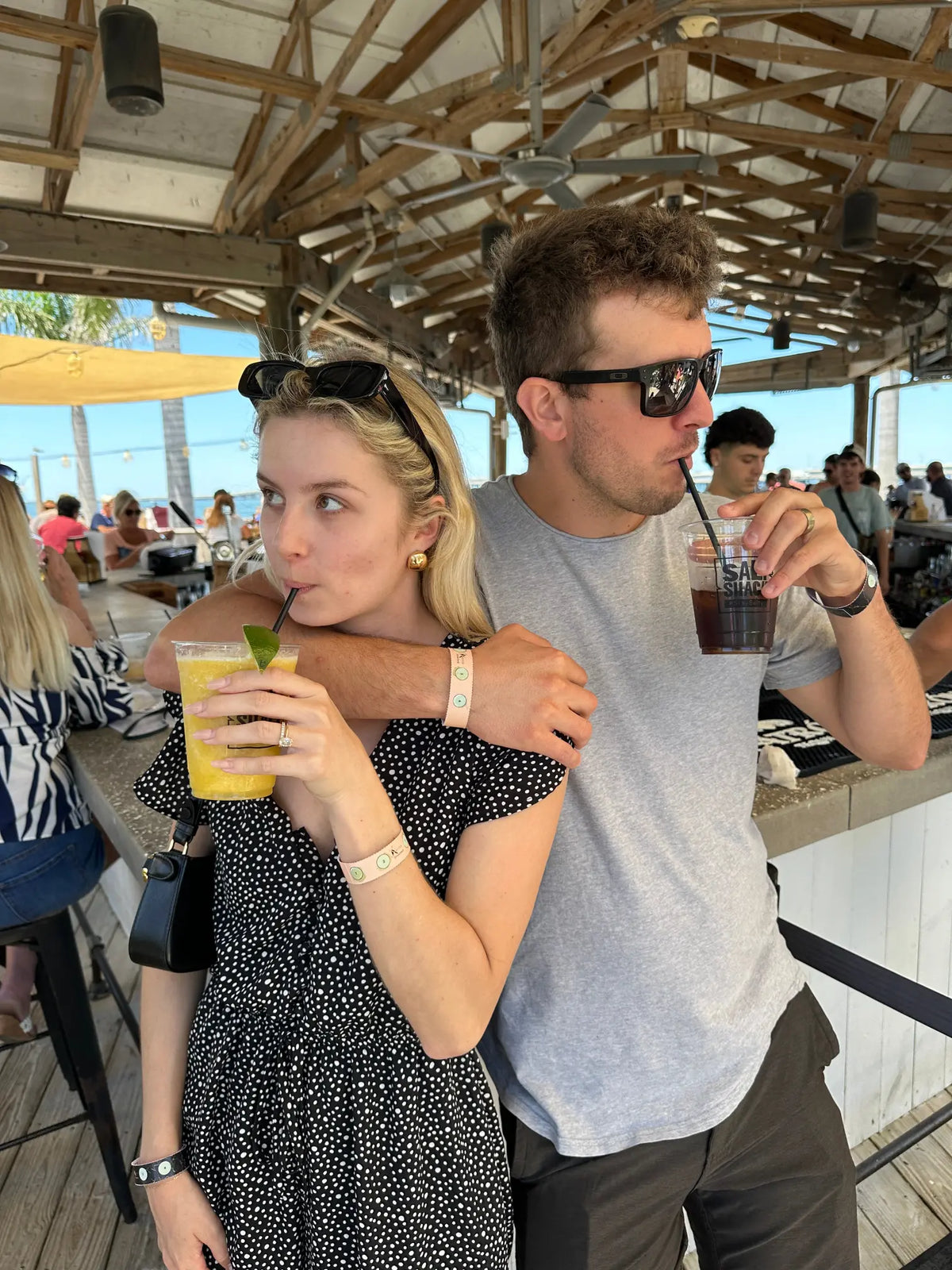 Drinkcheck Wristband - 4 test Sand