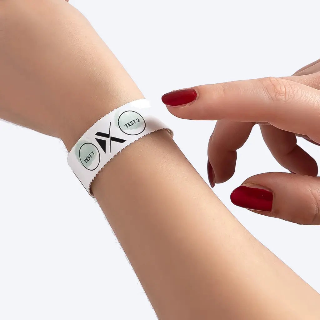 Drinkcheck Wristband - 2 test White