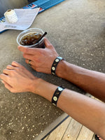 Drinkcheck Wristband - 4 test Black & Gold